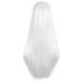 MapofBeauty 28 Inch Women's Long Straight Synthetic Wig - Special Natural White Hair - Buy Online on GoSupps.com