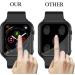 2 Pack Tempered Glass Screen Protector & Hard Black Case for Apple Watch 42mm Series 3/2/1- YMHML Full Coverage, Easy Installation, Bubble-Free Cover - Black - Buy Online on GoSupps.com