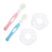 Healvian 2 sets toothbrush Tool for dental care tooth cleaning brush silicone cleaning brush cleaning tool for baby teeth tooth cleaning agents clean pebbles accessories child 1 piece (1 Pack) pink