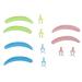 Eyelash Separator for Lash Extension Silicone Pads Makeup Tool Lash Isolation Helper for Beginners