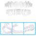 Instant Veneer Dentures Set - Serrated Top Bottom Fake Teeth for Men and Women - Buy Online on GoSupps.com