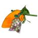 Velvet Carrot Drawstring bag with Choice of Easter Chocolates or sweets