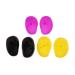 3 pairs of waterproof plastic ear protection protection anti-stain plastics protectors protects earmiths soft silicone ear cover shield for hairdressing salon women spa shower random color