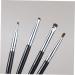 IWOWHERO 4pcs Eye Shadow Brush Set Eyeshadow Brush Fine Precision Eyeliner Brush Black Wooden Handle - Buy Online on GoSupps.com
