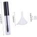 FOYTOKI 10 Pcs Eyelash Cream Bottle Storing Eyelash Cream Empty Mascara Tube Black Lid Empty Tube Funnel - Buy Online on GoSupps.com