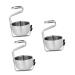 3 -hour holder for brush stands Razor razor Frequent Stands made of stainless steel handwear brush holder made of stainless steel product mounted brush holder manual bracket as shown x 3 pieces mediumx3pcs