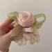 xbiez Hair Scrunchies Fairy Camellia Hair Ornament Elastic Hair Tie for Female and Young Girls Ponytail Holders Pink - Buy Online on GoSupps.com
