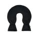 Premium neck hot water bottle made of PVC for shoulder and neck of high -quality Supersoft Korean Fleece cover with Velcro fastener and extra inner lining BS1970: 2012 certified (black)