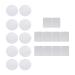 SOESFOUFU Makeup Eyeshadow 40pcs DIY sub-package plate iron sheet square tool eyeshadow making tool Makeup Pan the iron make up