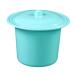 Menolana Portable Spittoon with Lid Lightweight Splashproof PP Durable Pee Potty urinal Bucket Chamber Pot for Outdoor Travel Elderly Adults Blue