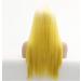 BGHJUE N Yellow Long Straight Synthetic Wig - 50% Human Hair Heat Resistant Soft & Smooth Wigs for Women - Buy Online on GoSupps.com