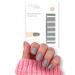 Fairy Nail nail foils in one color | Nail polish strips for fingernails | 16 nail stickers for the perfect manicure at home (gray)