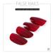 Yizaca Red Long Oval Press on Nails - 24PCS Full Cover Acrylic False Nails for Women and Girls - Buy Online on GoSupps.com