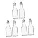 Zerodeko 6 Pcs Mini Spice Bottle Home Accessory Kitchen Accessory Mini Terrarium Home Supply Soy Sauce Dispenser Sauce Bottles Cooking Oil Bottle Cruet Olive Oil Glass Salad Dressing 5.6X5.6X13.3CMx3pcs Transparentx3pcs