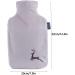 MAIES Small Hot Water Bottle with Soft Flannel Cover | 2L Hand Warmer for Hot/Cold Therapy | Perfect Christmas Gift - Buy Online on GoSupps.com