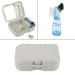 Prosthesis Box with Mirror - 1PC False Teeth Storage Case & Cleaner | Full Dental Appliance Container 13x10x4 cm - Buy Online on GoSupps.com