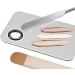 Buy Korean Makeup Spatula & Sponge Set | Professional Facial Tools - Stainless Steel Mixing Stick for Beginners - Buy Online on GoSupps.com