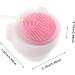 HAPINARY Facial Scrubber Soft Fur Facial Cleansing Brush face Brush Bath Brush Manual face washbasin Silicone face Brush Scrub Cleaner exfoliating Brush The face pores Double Sided - Buy Online on GoSupps.com