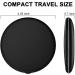 Finway LED Lighted Compact Mirror 1X/5X Magnification | Travel Makeup Mirror | 4.05 Illuminated Folding Handheld Mirror | Portable Pocket Mirror - Black - Buy Online on GoSupps.com