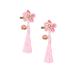 ibasenice 1 Pair Tassels Hairclips Hair Barrettes for Girls Hair Accessories for Girls Flower Hair Accessories Polymer Clay Cane Kids Hair Accessories Qipao Chinese Style Pair Clip Child