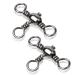AMYSPORTS Stainless 3way Swivel Fishing crossline swivels 3 Way rigs Saltwater Freshwater Drifting trolling Fishing Tackle Connector for Spoons Minnow baits Size2 (101lb) 25 pcs