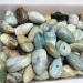 Natural Quartz Stones Polished Sky Blue Drop Shape Caribbean Calcite Crystal Palm Stone 1pc Chakra Reiki Balancing - Buy Online on GoSupps.com