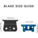 T-Outliner Replacement Blades T Outline Hair Trimmer Clippers Blade for GTO Andis 2 sets (Ceramic T Blade + Black Steel Blade) (Blue) - Buy Online on GoSupps.com