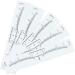  WOONEKY WOONEKY 100Pcs Eyebrow Shaper Stencil Templates Makeup Eyebrow Shaper Ruler Makeup Tips Disposable Eyebrow Ruler Eyebrow Measure Major Tracer - Buy Online on GoSupps.com