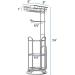 Stainless Steel Mega Roll Toilet Paper Holder with Shelf & Magazine Rack - Chrome Finish - Buy Online on GoSupps.com