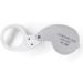Snowmanna-40x 25mm Illuminated Eye Loupe Jewelry Magnifier Magnifying Glass Jewelry Loupe Tool with Dual Led Lighting (silver) - Buy Online on GoSupps.com
