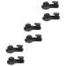 Cabilock Clothes Rack 6 Pcs Suction Cup Hook Towel Hooks Towel Hanger Coat Hooks Hook up Towel Rack Detachable Clothes Hanger mediumx3pcs Blackx3pcs