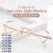 Shop Spayim Glassesify Women's Diamond-Edged Anti-Blue Light Bifocal Reading Glasses - Ultra-Light Portable Gold Finish - Buy Online on GoSupps.com