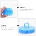 Frcolor 4-Piece Massage Comb Set | Silicone Scrubber & Scalp Massager for Hair Care | International Shipping Available - Buy Online on GoSupps.com