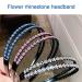 Fashionable Rhinestone Hair Bands - 4-Piece Elegant Double Crystal Headbands for Women & Girls | Slide-Resistant Hair Accessories - Buy Online on GoSupps.com