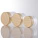 6-Pack 30ml Glass Jars with Wooden Covers - Travel Containers for Cosmetics Lip Balm & Creams | Ideal for Sampling - Buy Online on GoSupps.com