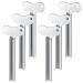 Sgnsvj 6 Pcs Stainless Steel Toothpaste Tube Squeezers Metal Key Toothpaste Squeezers for Cosmetic Tubes Squeezer