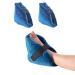 2PCS Heel Pillows Bedsore Heel Protectors for Bed Soft Breathable Heel Pressure Relieve Cushion Pad Anti Bed Sore Pillow Foot Ankle Support Boot Leg Rest Ulcer Elevator for Bedridden Patients 2 Pcs