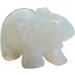 Nupuyai White Opalite Elephant Figure - Gemstone Crystal Lucky Charm for Healing Reiki & Feng Shui Decoration - Buy Online on GoSupps.com