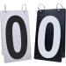 TOPTIE Tennis Score Keeper Set - Double Sided Flip Scoreboard Numbers - 0-9 Visible - Red - 4 x 7 Inch - 2 Sets - Buy Online on GoSupps.com