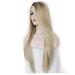 Buy Wig Fashion Blonde Glueless Lace Long Natural Straight Synthetic Hair for Women - Gold | Free International Shipping - Buy Online on GoSupps.com