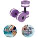 2PCS Water Aerobic Foam Dumbbells Set for Aqua Fitness - Purple - Buy Online on GoSupps.com