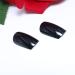 Shop Tseenyi Pure Black Long Square Head Artificial Nails - 24 Shiny Coffin Full Cover False Nails for Women & Girls - International Shipping Available - Buy Online on GoSupps.com