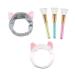 3-Piece Face Mask Brush Set with Cat Ear Headbands | DIY Makeup Tools for Eye Masks - Buy Online on GoSupps.com