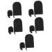 FOMIYES 5 Sets Tanning Gloves Self Tanner Mitt Face Mitt for Tanning Lotion Self Tan Face Applicator Back Lotion Mittens Face Tan Mitt Self Tanning Tools Flocking Manicure Black Tool