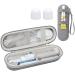 khanka Electric Toothbrush Travel Case with 2 Pack Toothpaste Cap Compatible with Philips and Oral-B Black