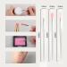 6Pcs Silicone Lip Brushes Set - Professional Makeup Applicators for Lipstick & Eye Shadow - Durable Plastic Handle - Perfect for Beauty Lovers - Buy Online on GoSupps.com