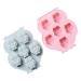 Ciieeo 2pcs Silicone Mold Clay Molds Handmade Making Mold Candy Trays Pan Cookie Baking Molds Muffin Cupcake Mold Animal Baking Spring Silicone DIY Silica Gel Chocolate Mold Self Made 12.7x10.7x1.7cm Blue