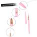 Ipetboom Nail Art Drawing Pen Nail Art Pen Hand Held Mirror Nail Art Polish Pens No Bend Hair Clips Pro Tools Kit U as Acrilicas Nail Tip Brush Nails Gel Major Pink Copper Nail Set 17.9x1cm Pink - Buy Online on GoSupps.com