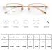 Riccie Men's Multifocal Reading Glasses | Anti-Blue Light | 1.56 Aspherical Resin | Diopters +1.0 to +3.0 | International Shipping - Buy Online on GoSupps.com