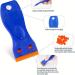 De Solv It Sticky Stuff Remover Liquid- 250ml with 10 Plastic Razor Blade Scraper for Cleaning Labels Sticker Remover Adhesive Glass - Buy Online on GoSupps.com